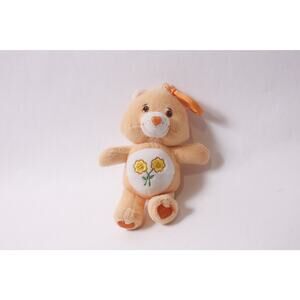 Care Bears Friend Bear Keychain or Bag Clip Soft Toy Accessory ~ 260302-WH 898